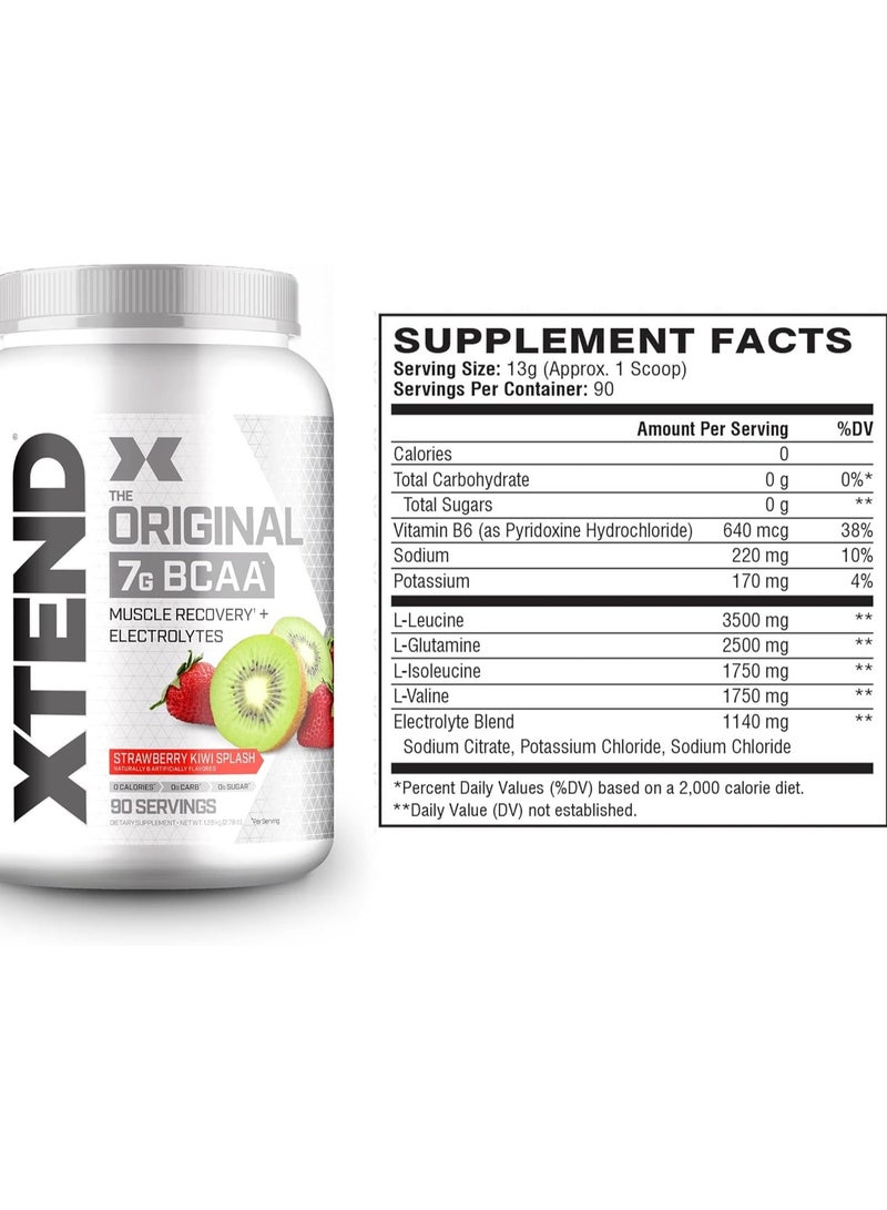 XTEND The Original 7g BCAA 1.17kg Strawberry Kiwi Splash Flavor 90 Serving