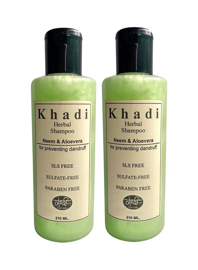 2-Piece Neem And Aloevera Shampoo Set 210ml