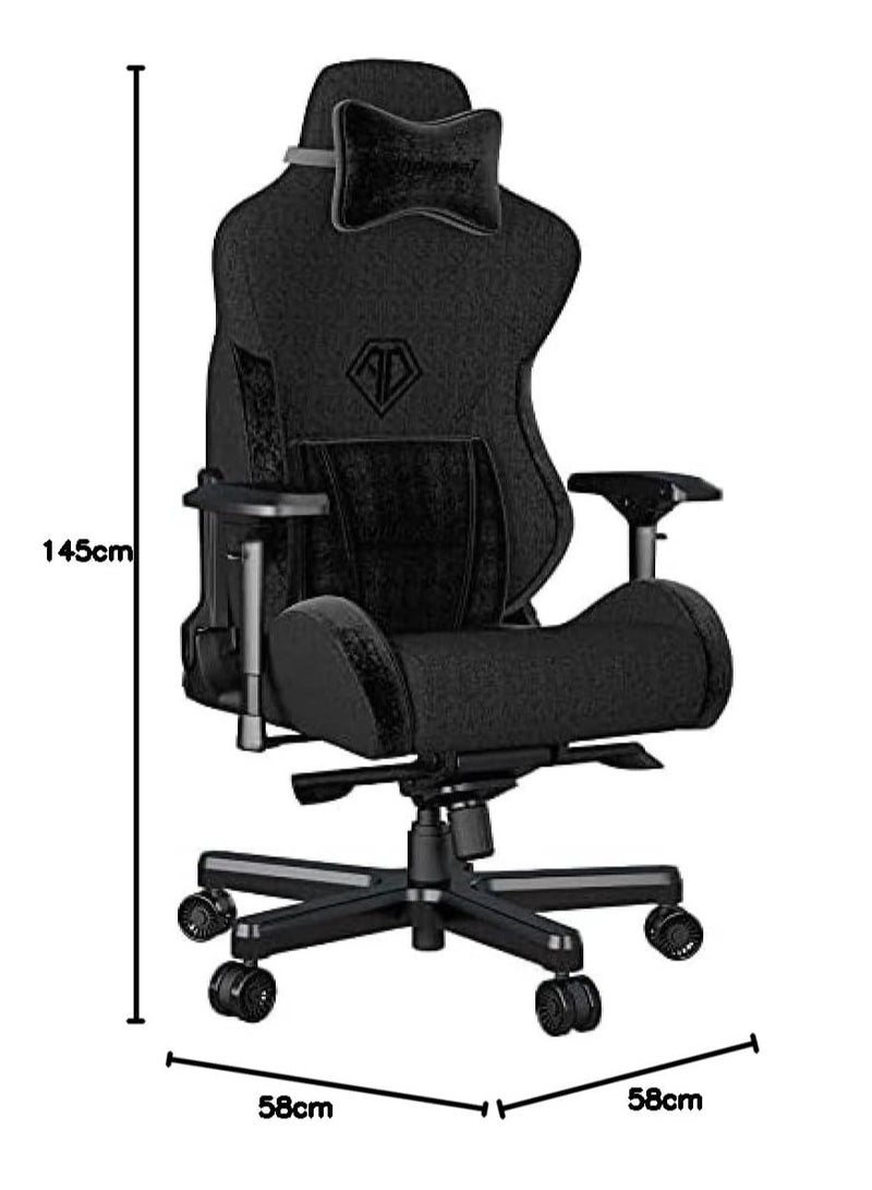 Anda Seat T-Pro II Premium Gaming Chair , Black | AD12XLLA-01-B-F