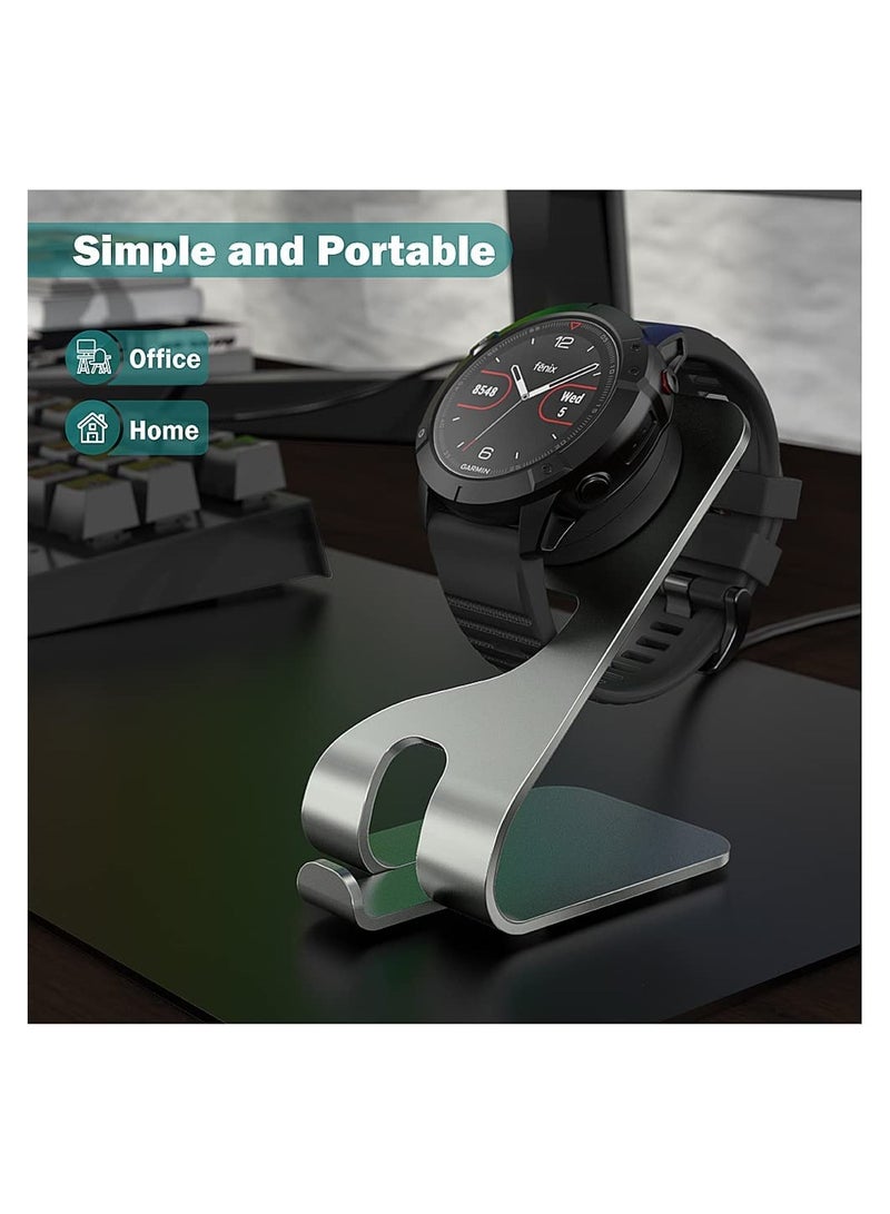 Charger Stand Dock Compatible with Garmin Fenix 5 5S 5X Plus 6 6S 6X Pro 7 7S 7X Forerunner 45 45S 245 Music Vivoactive 3 4 4S Approach S40 S60 S12 Venu Sq 2 2S Plus