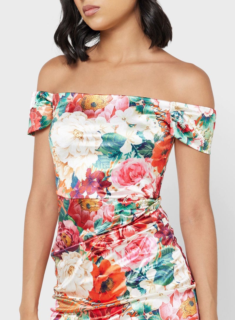 Floral print mini Dress