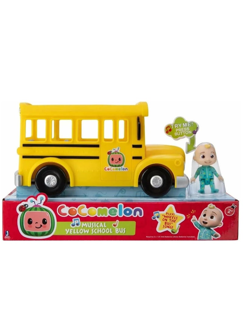 Musical Yellow School Bus with JJ Figure