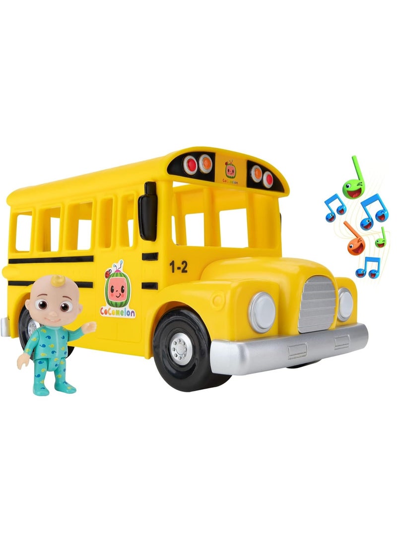 Musical Yellow School Bus with JJ Figure