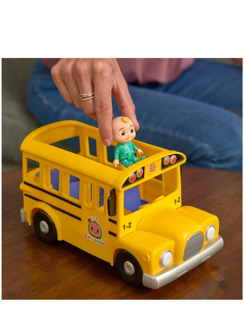 Musical Yellow School Bus with JJ Figure