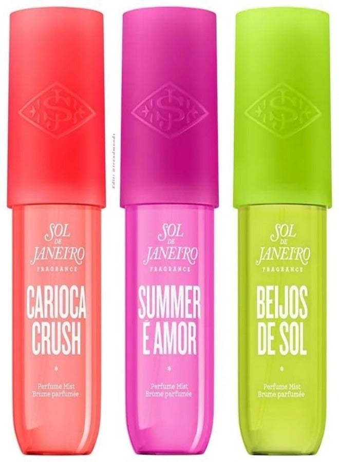 Sol de Janeiro Carioca Crush Perfume Mist Exotic Tropical Scent, Long-Lasting Fragrance, Lightweight and Travel-Friendly, Ideal for Daily Wear and Refreshing Anytime, Perfect Gift 90ml