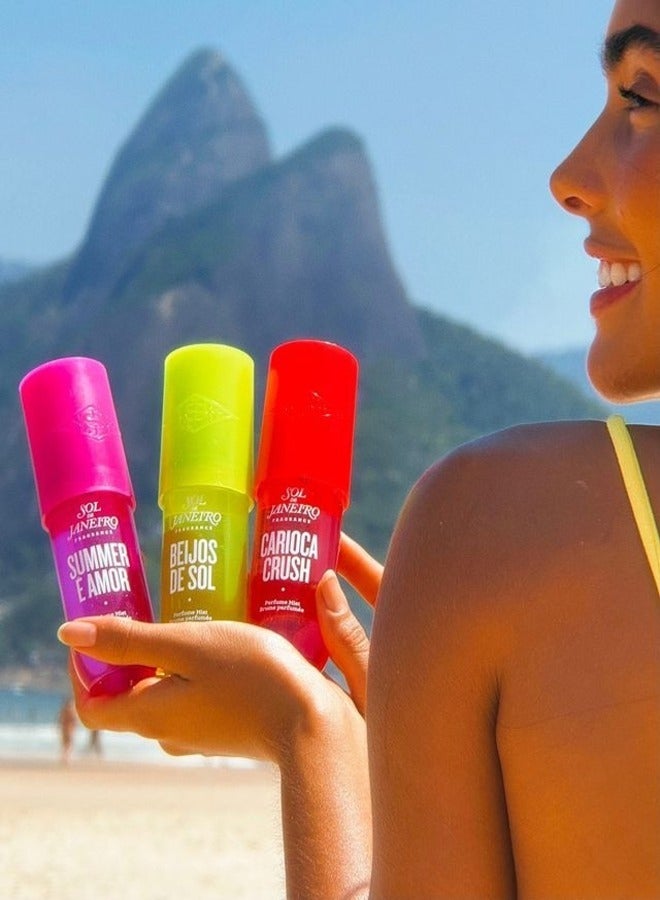 Sol de Janeiro Carioca Crush Perfume Mist Exotic Tropical Scent, Long-Lasting Fragrance, Lightweight and Travel-Friendly, Ideal for Daily Wear and Refreshing Anytime, Perfect Gift 90ml