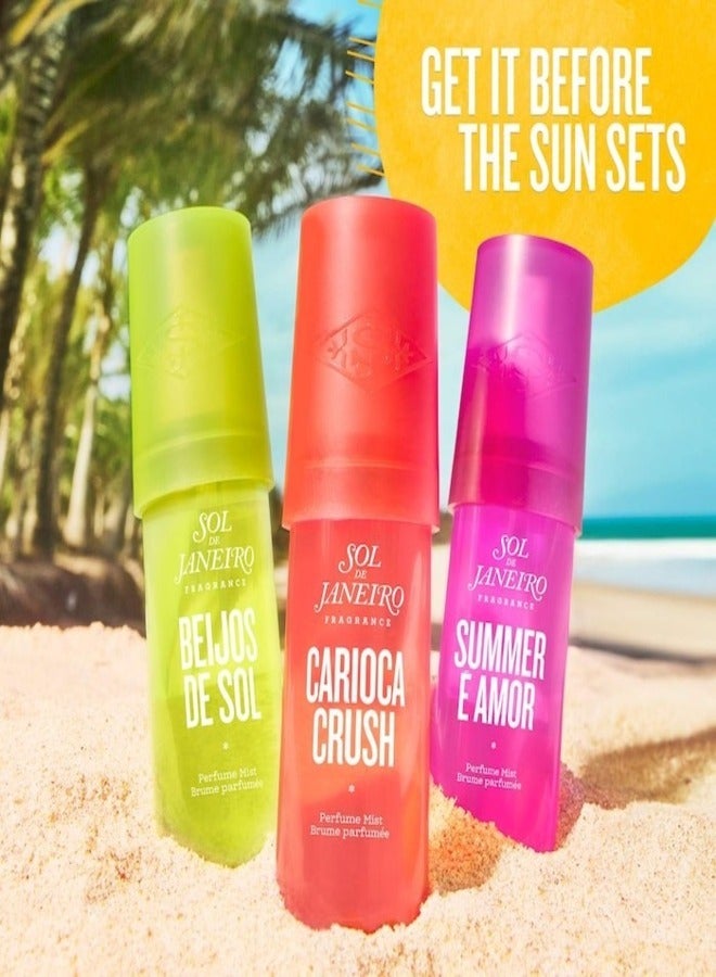 Sol de Janeiro Carioca Crush Perfume Mist Exotic Tropical Scent, Long-Lasting Fragrance, Lightweight and Travel-Friendly, Ideal for Daily Wear and Refreshing Anytime, Perfect Gift 90ml