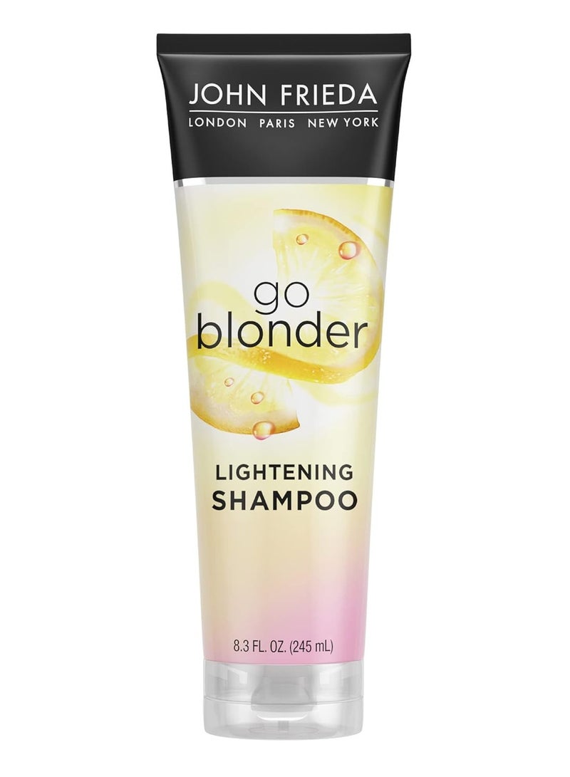 John Frieda Shampoo, Go Blonder Lightening, 8.3 oz, Paraben Free, Vegan Friendly, for Blonde Color-Treated Hair