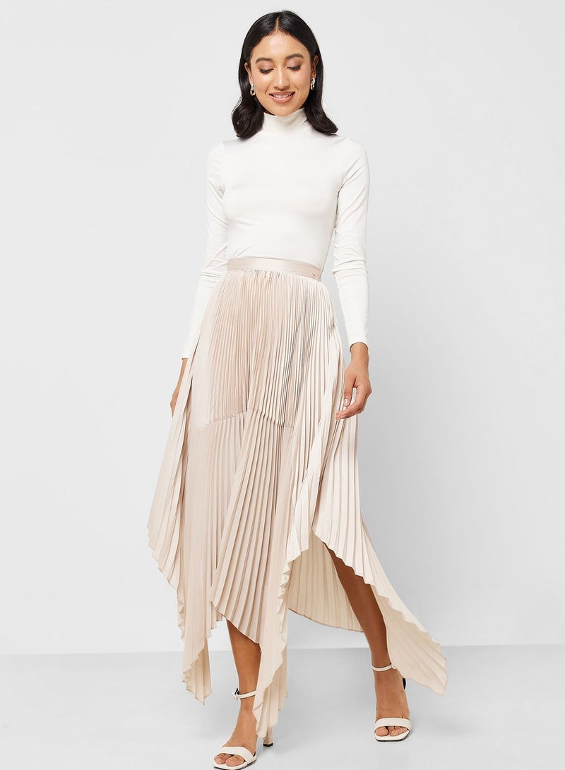 High Waist Tiered Skirt