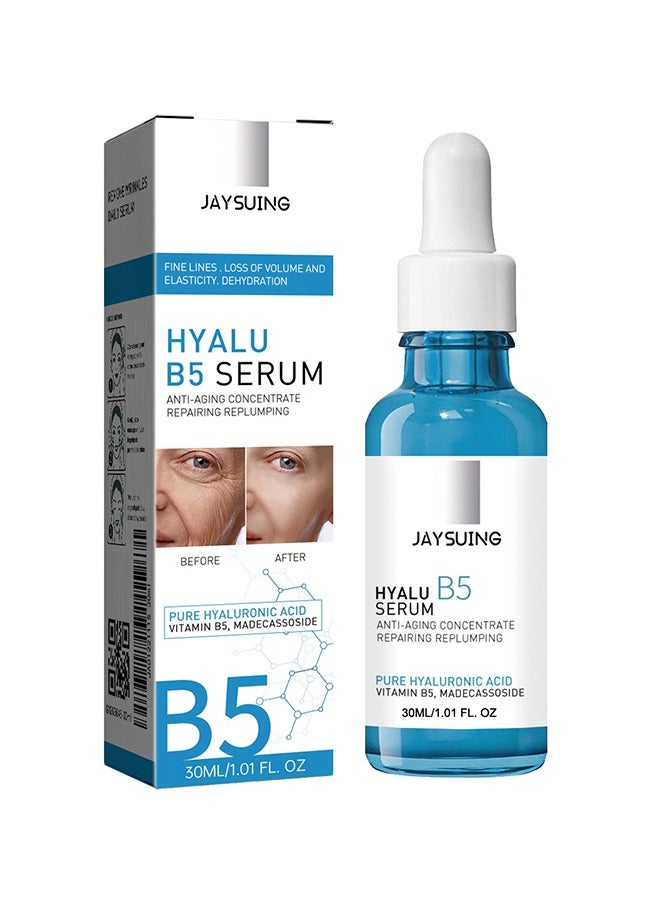 Hyalu B5 Serum- Anti aging concentrate repairing replumping ,Pure Hyaluronic Acid Vitamin B5 Serums For Fine Lines And Wrinkles, Hydrating Serum To Plump And Repair Dry Skin 30ml