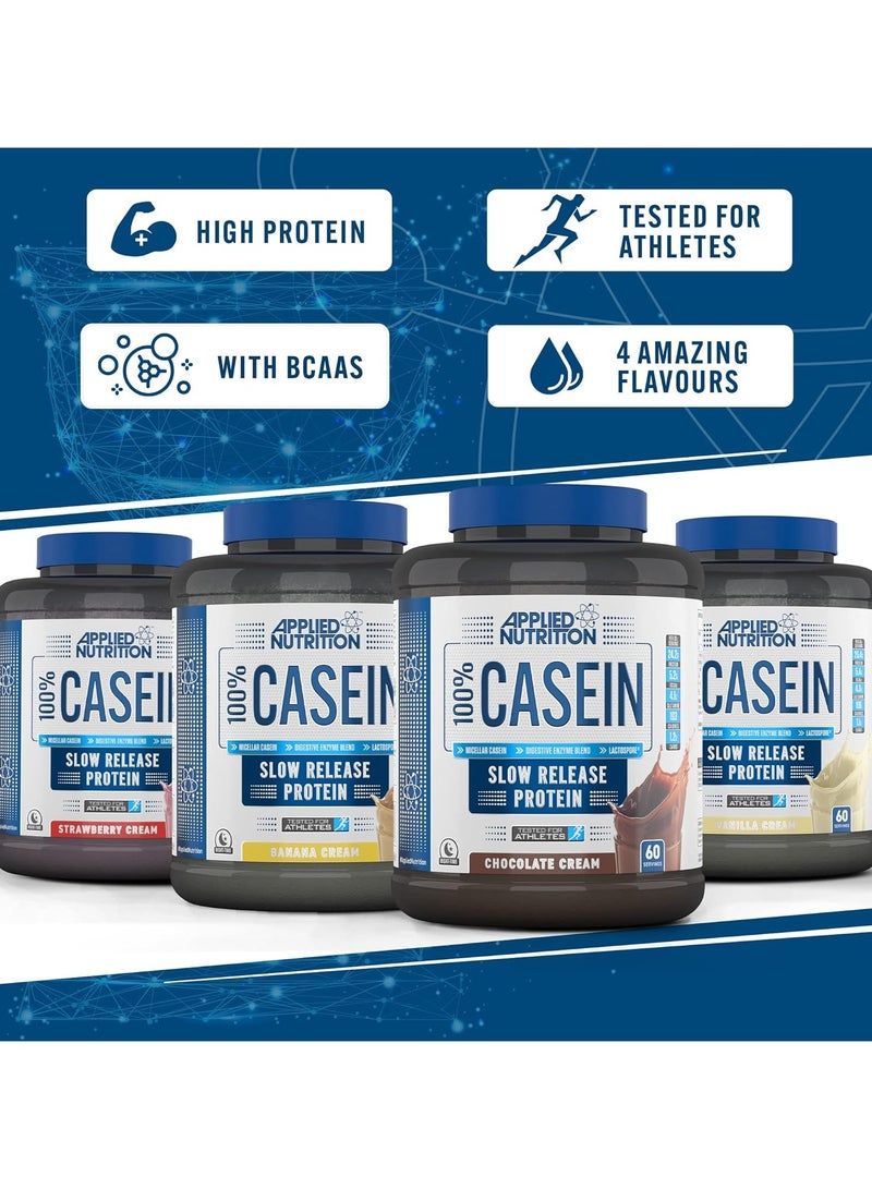 100% Casein 1.8Kg Chocolate Cream Flavor 60 Serving