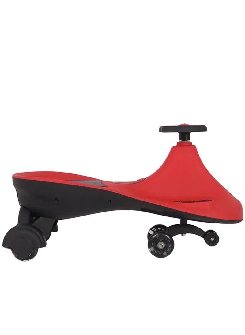 Kids Magic Swing Car With Music And Rollover Ride On Kids Toy Car-Red
