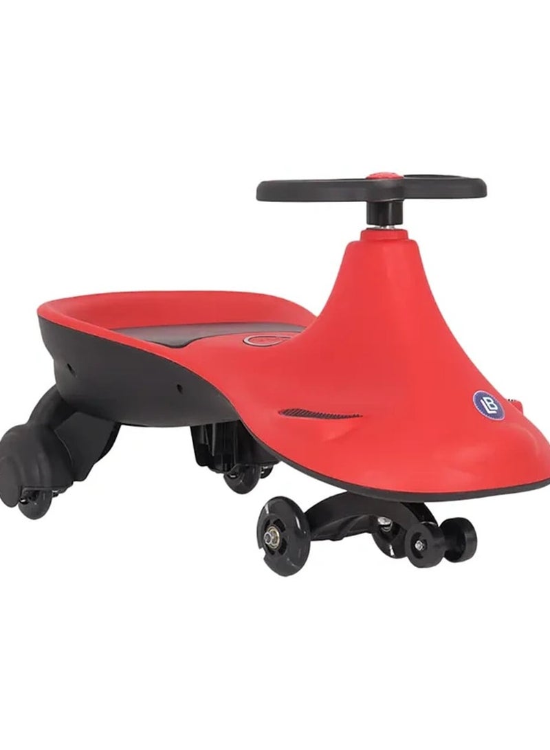 Kids Magic Swing Car With Music And Rollover Ride On Kids Toy Car-Red