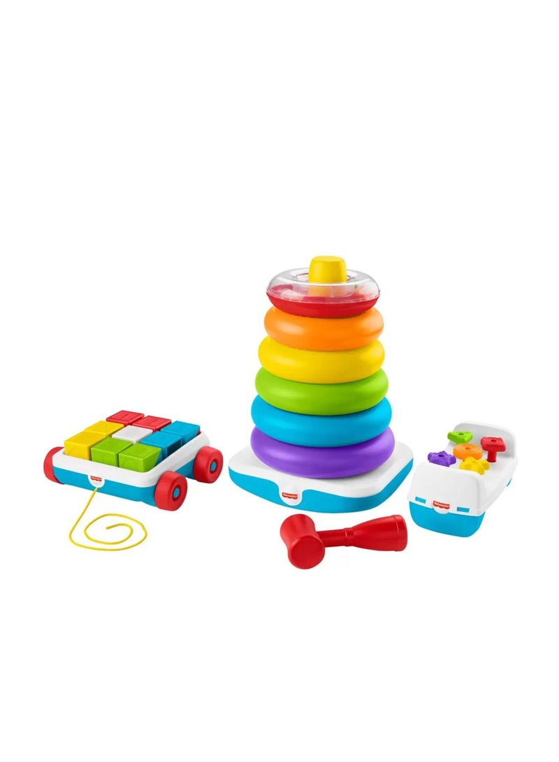 Rockin' Fun Infant & Toddler Giant Stacking Ring Toy with Accessories