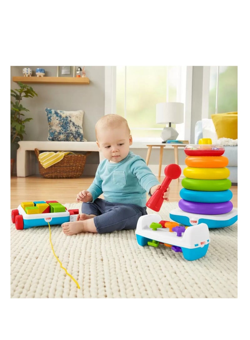 Rockin' Fun Infant & Toddler Giant Stacking Ring Toy with Accessories