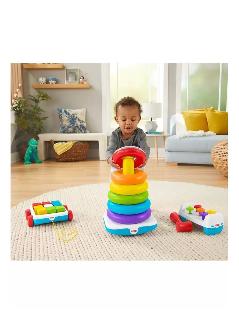 Rockin' Fun Infant & Toddler Giant Stacking Ring Toy with Accessories