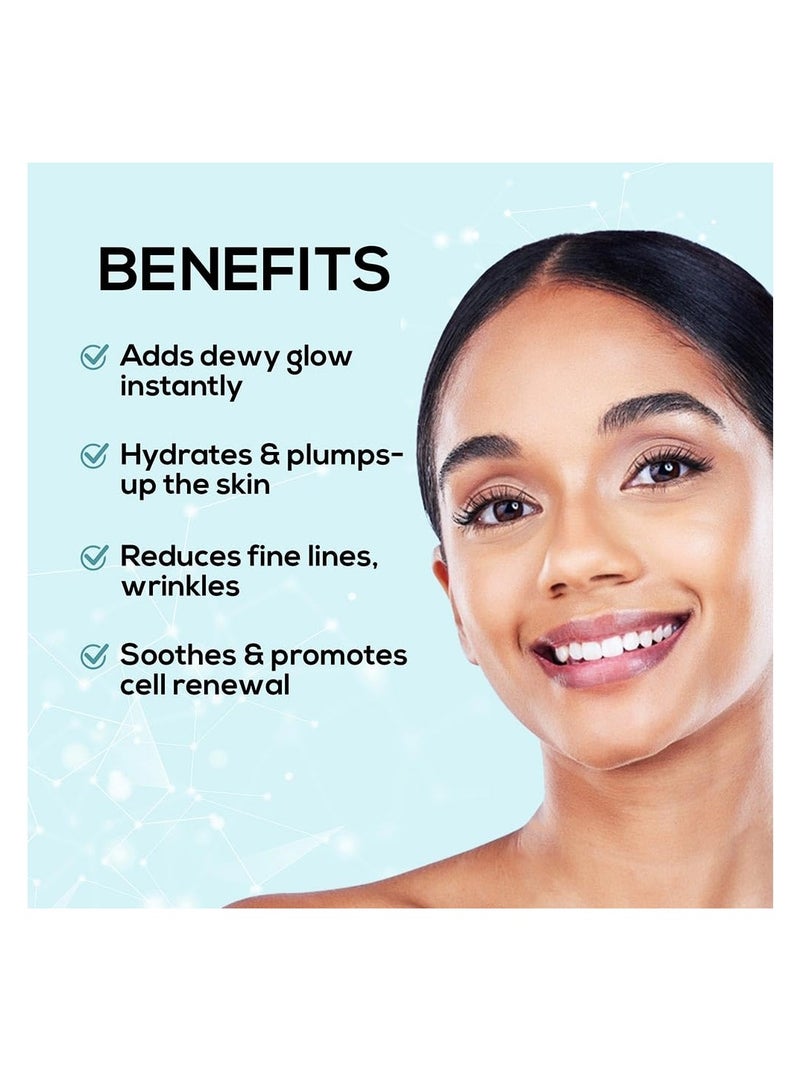 RENEE 3% Hyaluronic Acid Thick Face Toner for Intense Hydration and Glassy Luminous Radiant SkinReduces Fine Lines Contains Vitamin B5 and Cucumber Extract Soothes and Moisturizes Dewy Finish 135 Ml