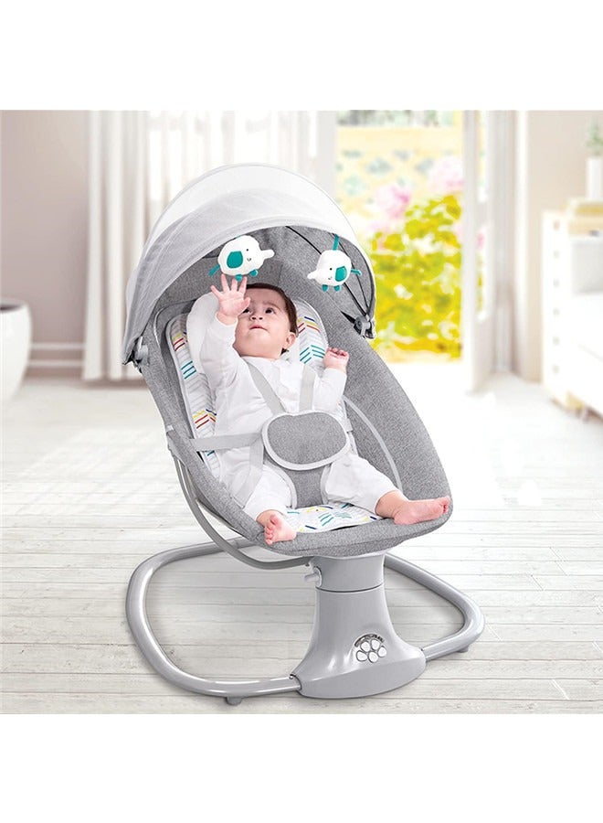 Baby Swing for Infants Rocking Chair with Remote Control 3-in-1 Adjustable backrest Baby Bouncer Electric Adjustable Rocking Chair