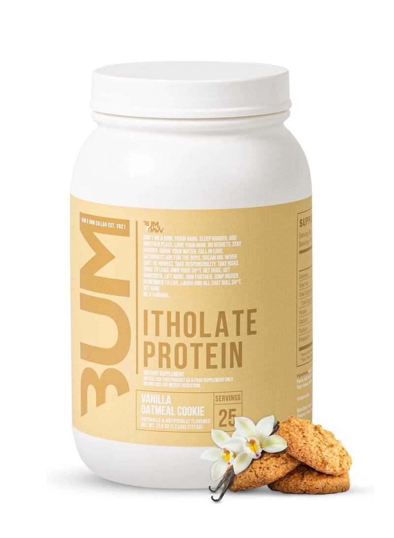 RAW CBUM Itholate Protein - Chris Bumstead's Elite Whey Isolate, Zero Fat, Supreme Digestibility, Champion-Grade Muscle Nutrition - Vanilla Oatmeal Cookie, 25 Servings