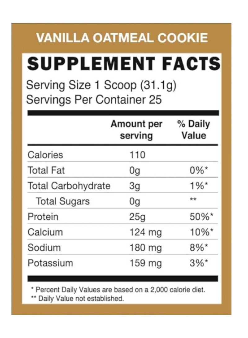 RAW CBUM Itholate Protein - Chris Bumstead's Elite Whey Isolate, Zero Fat, Supreme Digestibility, Champion-Grade Muscle Nutrition - Vanilla Oatmeal Cookie, 25 Servings