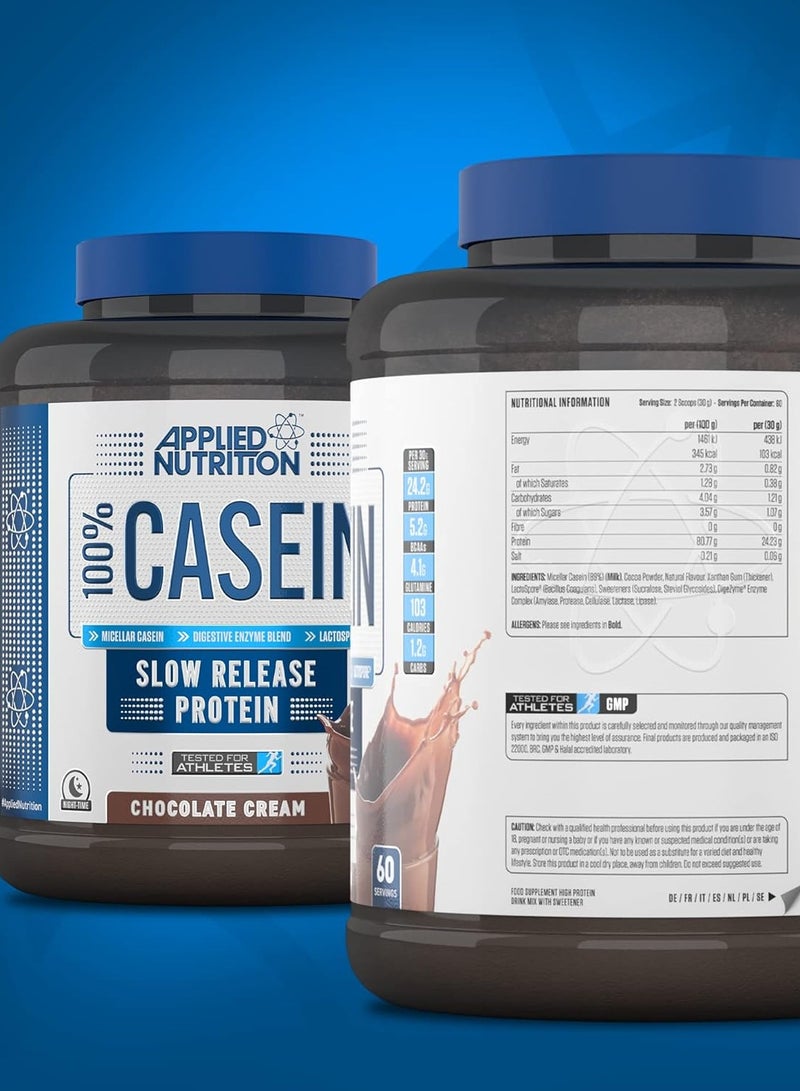 100% Casein 1.8Kg Chocolate Cream Flavor 60 Serving