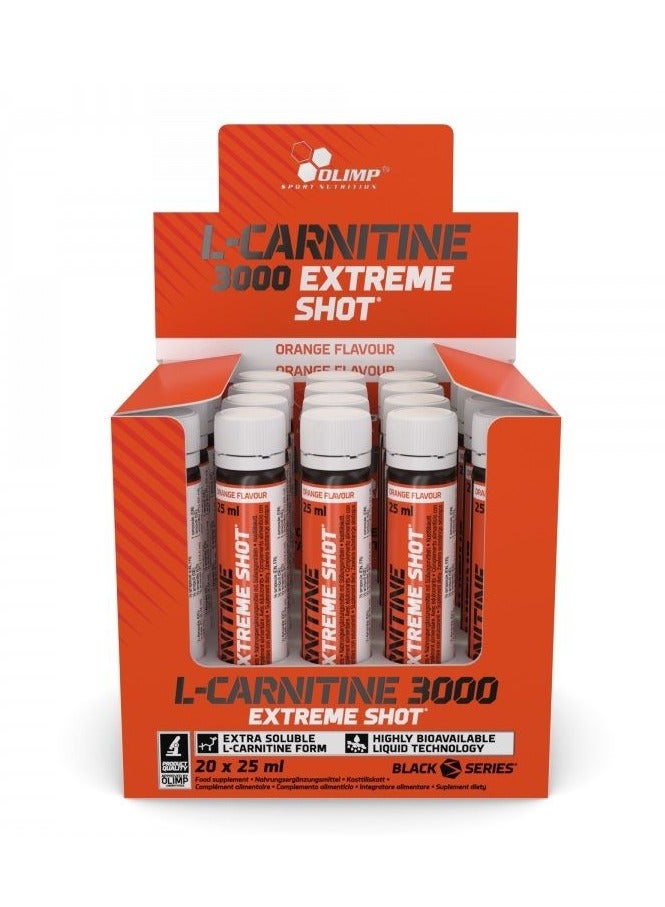 Olimp L-Carnitine 3000 Extreme Shot Orange 20 x 25 ml