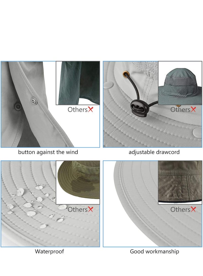Cap Fishing Hats with Face Mask Outdoor Sun Protection