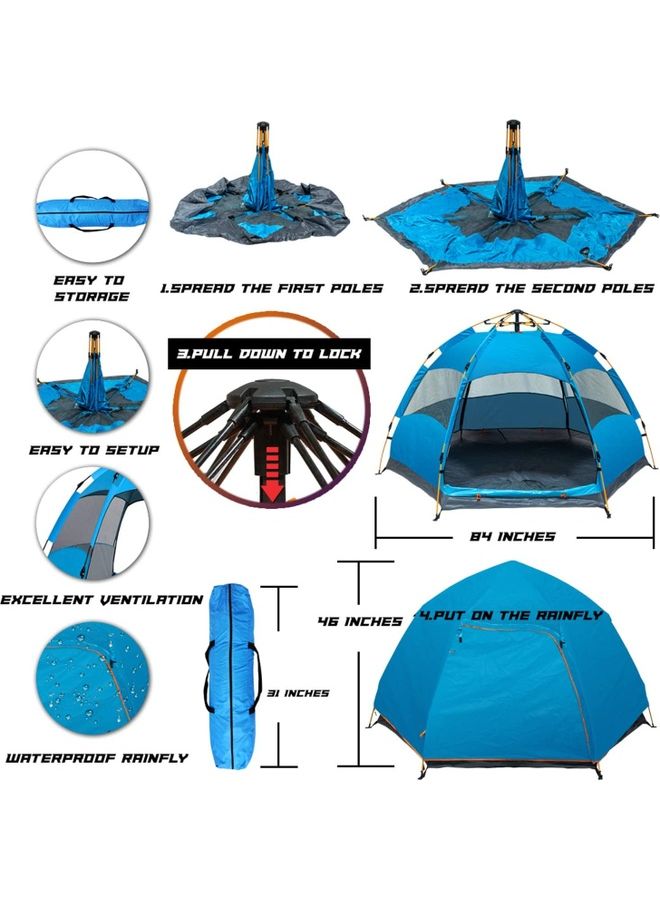 Family Camping Tent 240x200x135cm