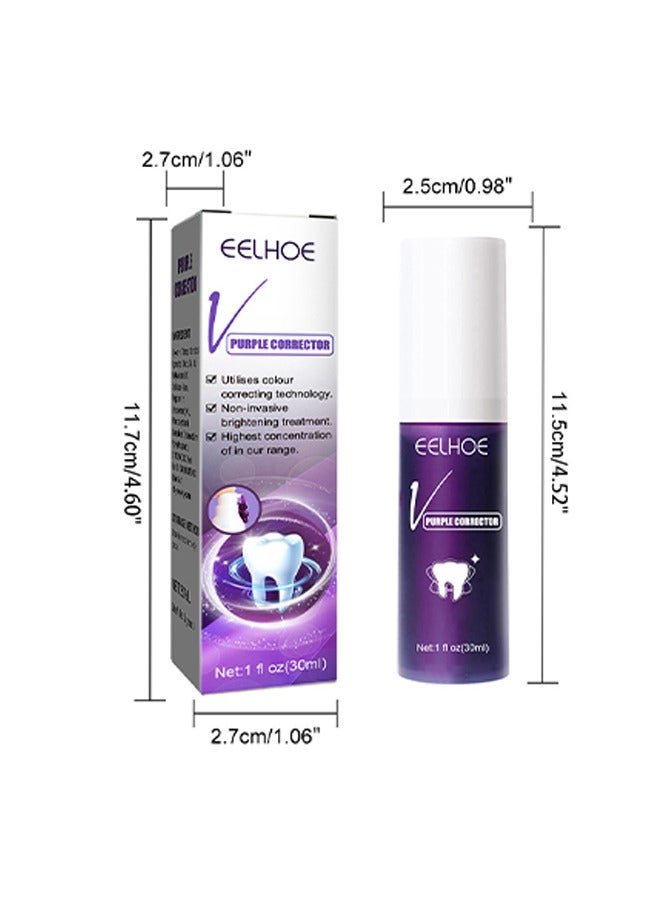 Purple Corrector ,Teeth Whitening Toothpaste Whitening Teeth Removing Stains Odor Oral Care