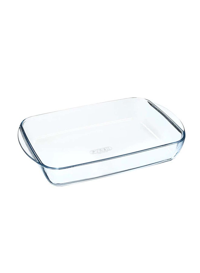 Rectangular  Plastic Container Roaster 34X22Cm 231B000-N CLEAR