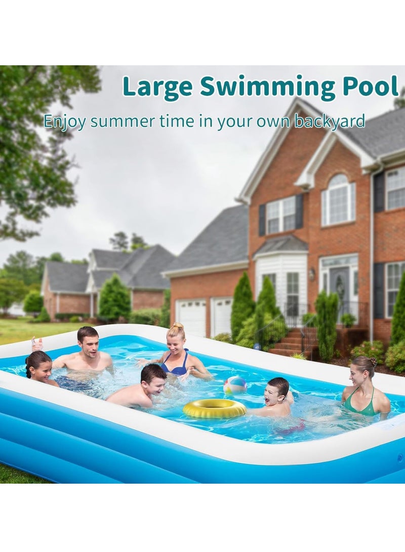 Inflatable Swimming Pool Large Blow up Pool Above Ground Swimming Pool for Family Pools for Kid 82.67 x 55.11 x 23.62