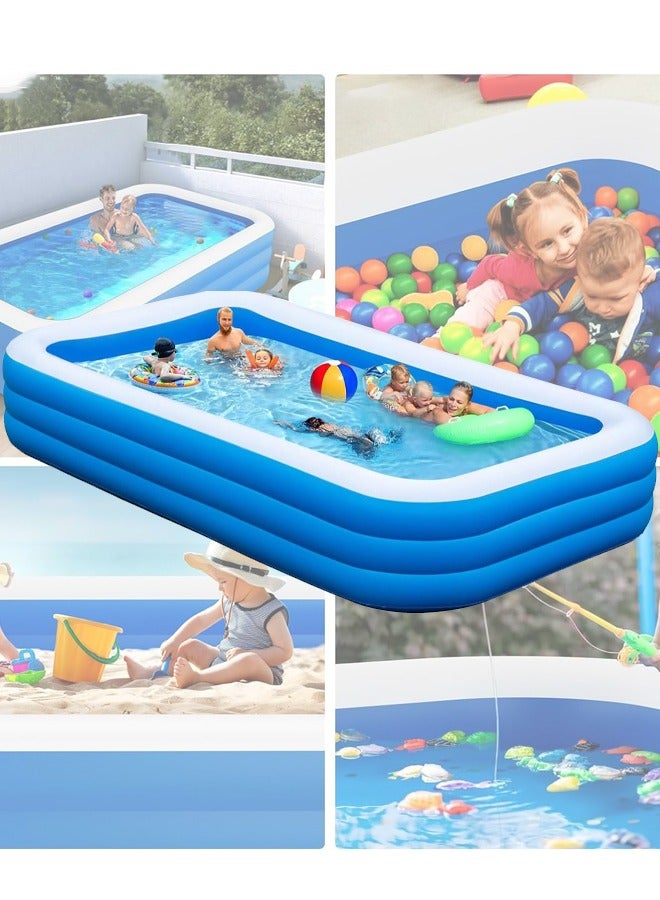 Inflatable Swimming Pool Large Blow up Pool Above Ground Swimming Pool for Family Pools for Kid 82.67 x 55.11 x 23.62