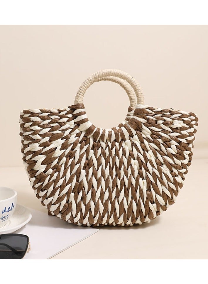 New Rattan Woven Handbag For Women