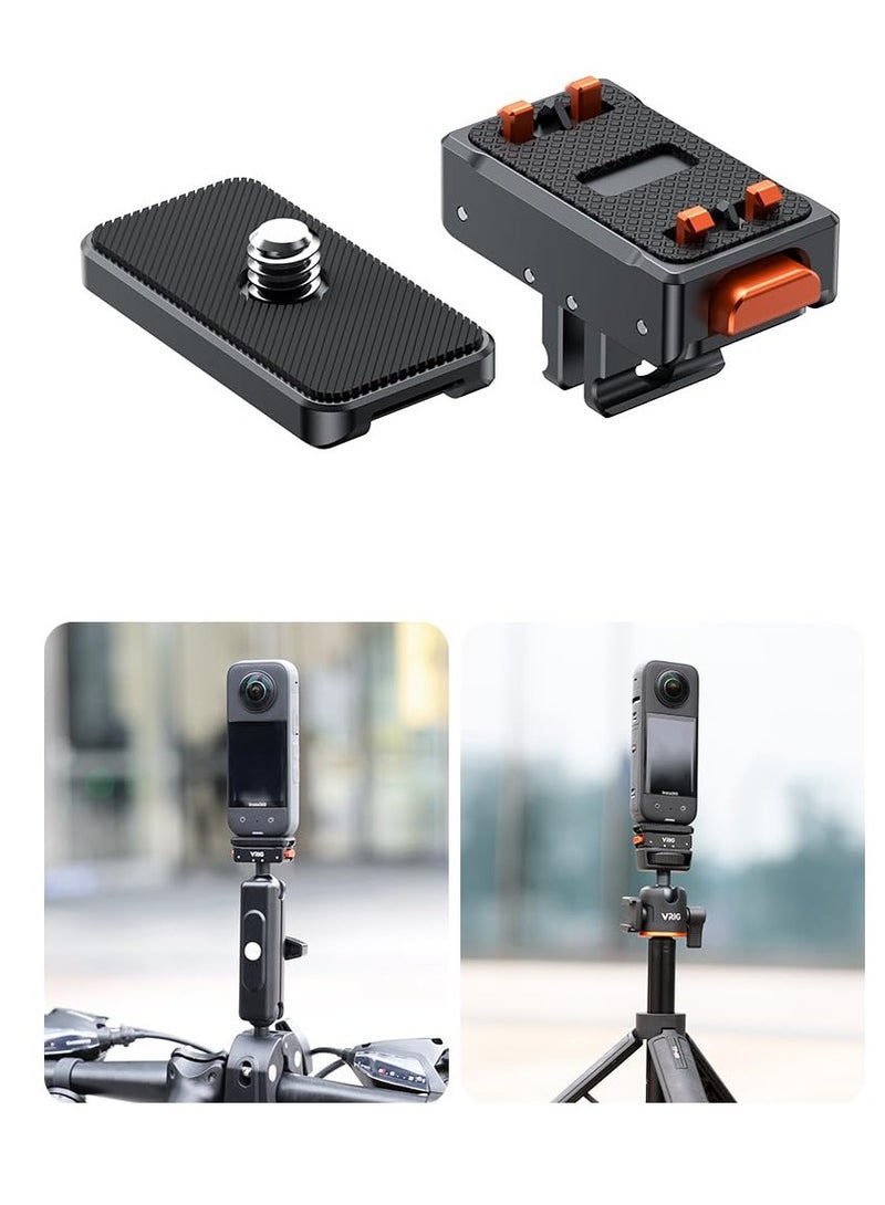 For Insta360 Ace Pro/Ace Magnetic Quick Release Adapter Tripod Adapter Mount with 1/4