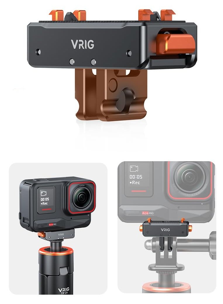 For Insta360 Ace Pro/Ace Magnetic Quick Release Adapter Tripod Adapter Mount with 1/4