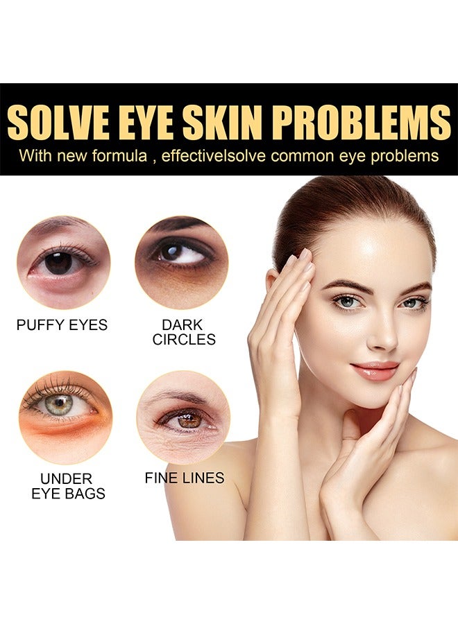 Temporary Eye Tightener Eye Cream,Revitalizing Eye Tightening Cream 15ml,Diminishes Wrinkles and Fine Lines, Reduces Dark Circles and Puffiness, Intensive Hydration and Nourishment, Fast-Absorbing
