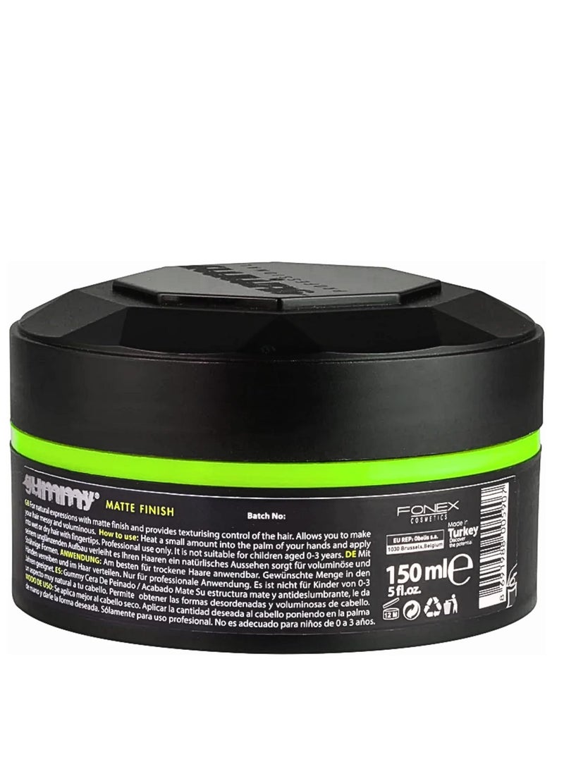 Gummy Professional Styling Wax MATTE FINISH 150ml