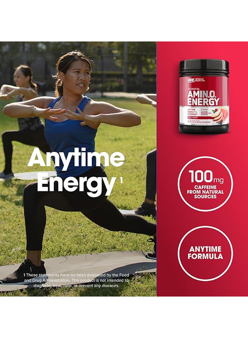 Amino Energy - Pre Workout With Green Tea, Bcaa, Amino Acids, Keto Friendly, Green Coffee Extract Fruit Fusion - 585 gm , 65 Servings