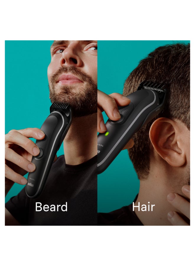 9-In-1 Curated Kit For Head-To-Toe Styling, Beard, Hair, Ears And Nose With 100-Min Runtime Grey