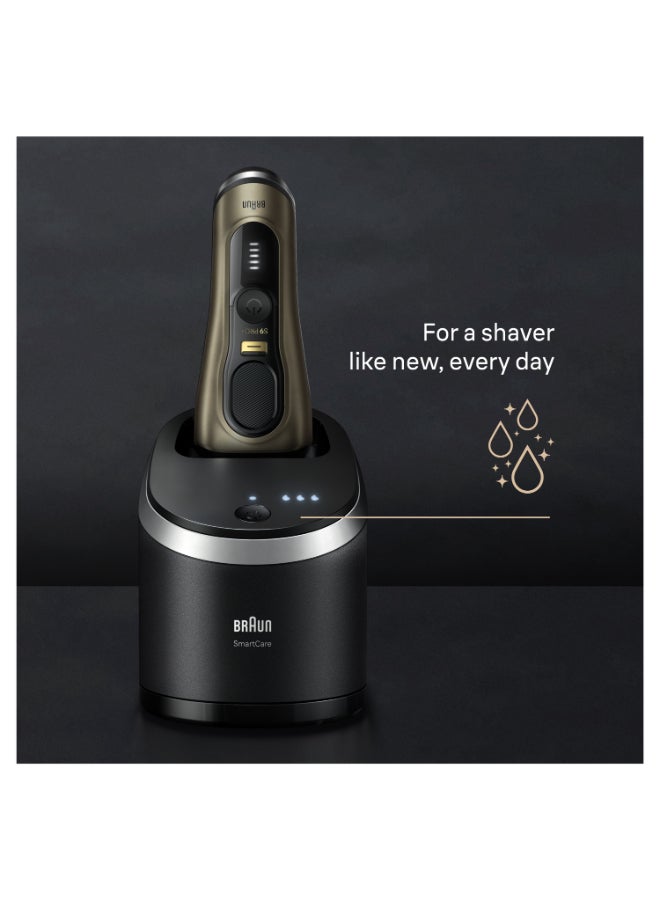 Series 9 Pro+ Electric Shaver, Wet And Dry With 6-In-1 Smartcare Center And Travel Case Gold