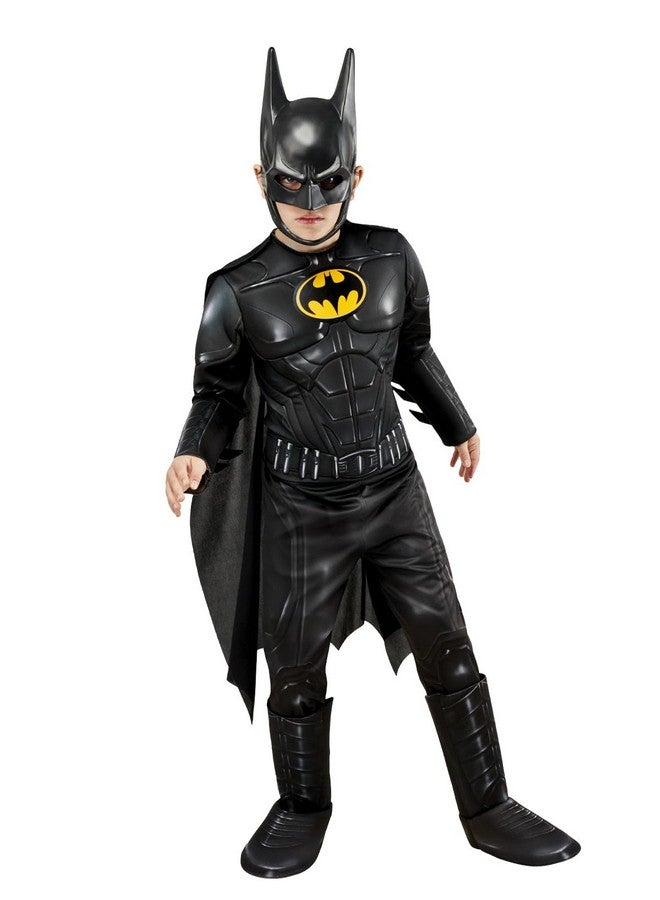 Boy'S Dc The Flash Movie Batman (Keaton) Deluxe Costume As Shown Small