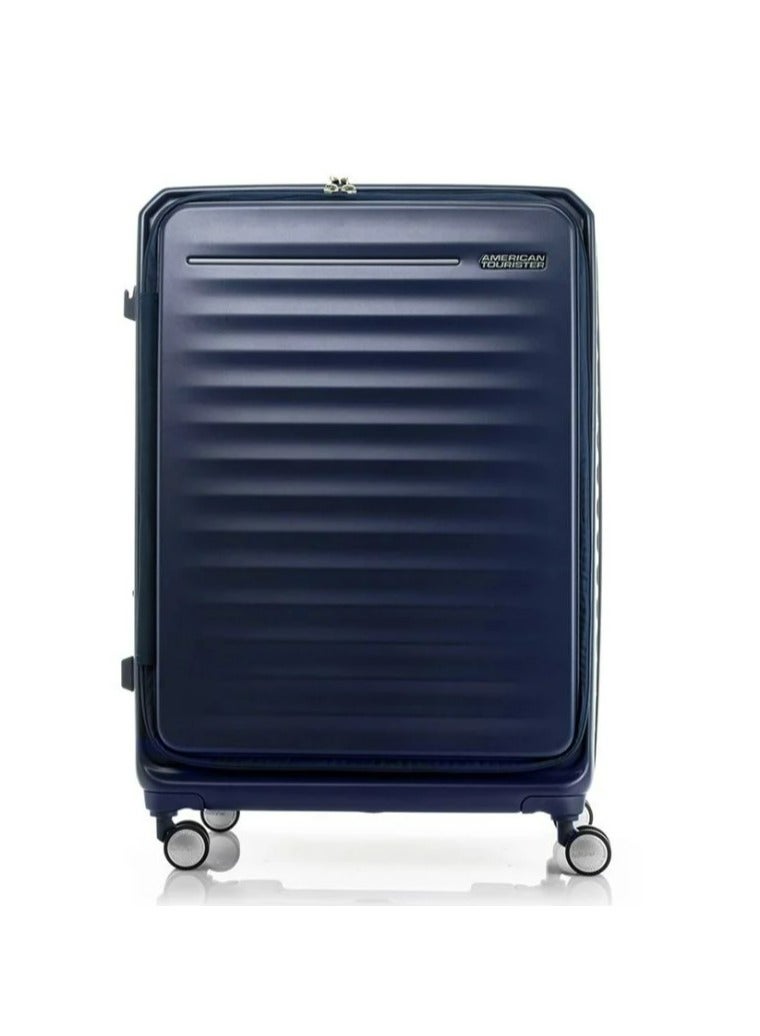 American Tourister Frontec Spinner Luggage Trolley Navy