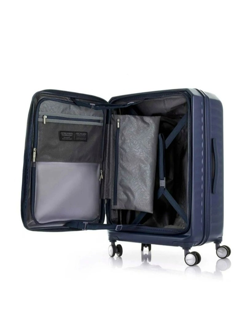 American Tourister Frontec Spinner Luggage Trolley Navy