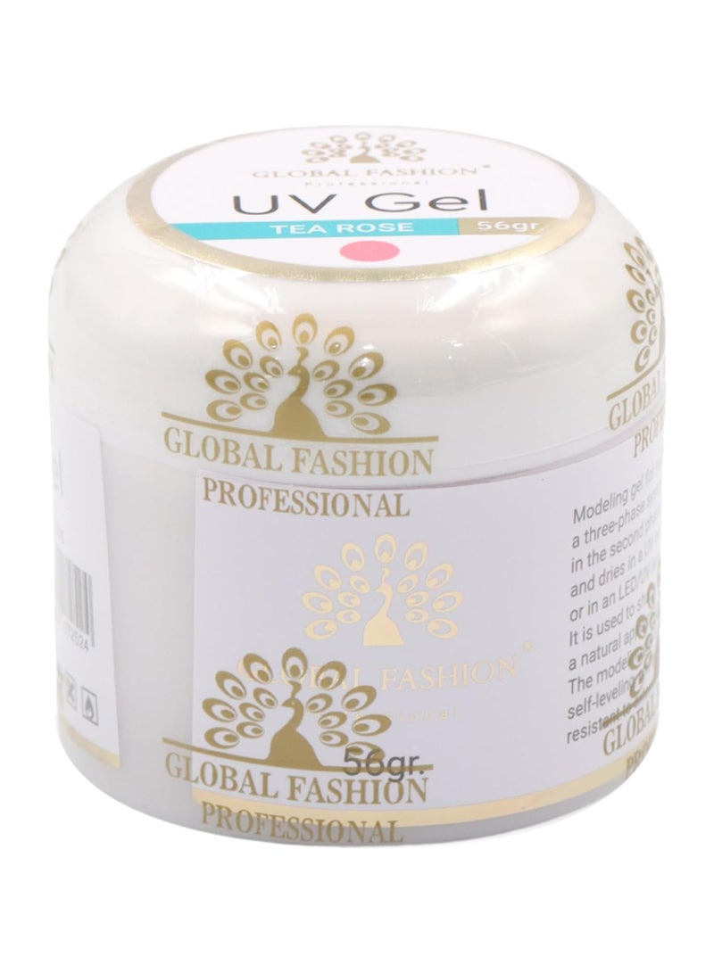 Extension Gel - 3-Phase Modeling Gel For Durable Nail Extensions  (Tea Rose 56G)