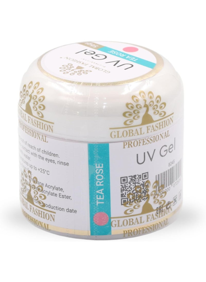 Extension Gel - 3-Phase Modeling Gel For Durable Nail Extensions  (Tea Rose 56G)