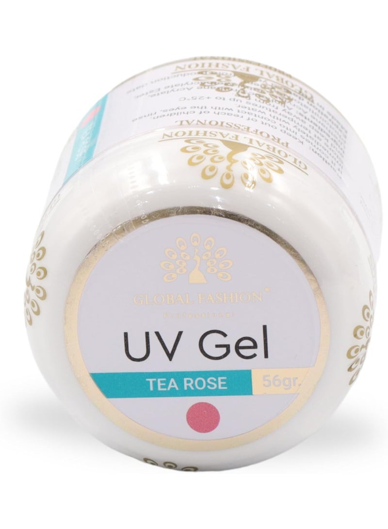 Extension Gel - 3-Phase Modeling Gel For Durable Nail Extensions  (Tea Rose 56G)
