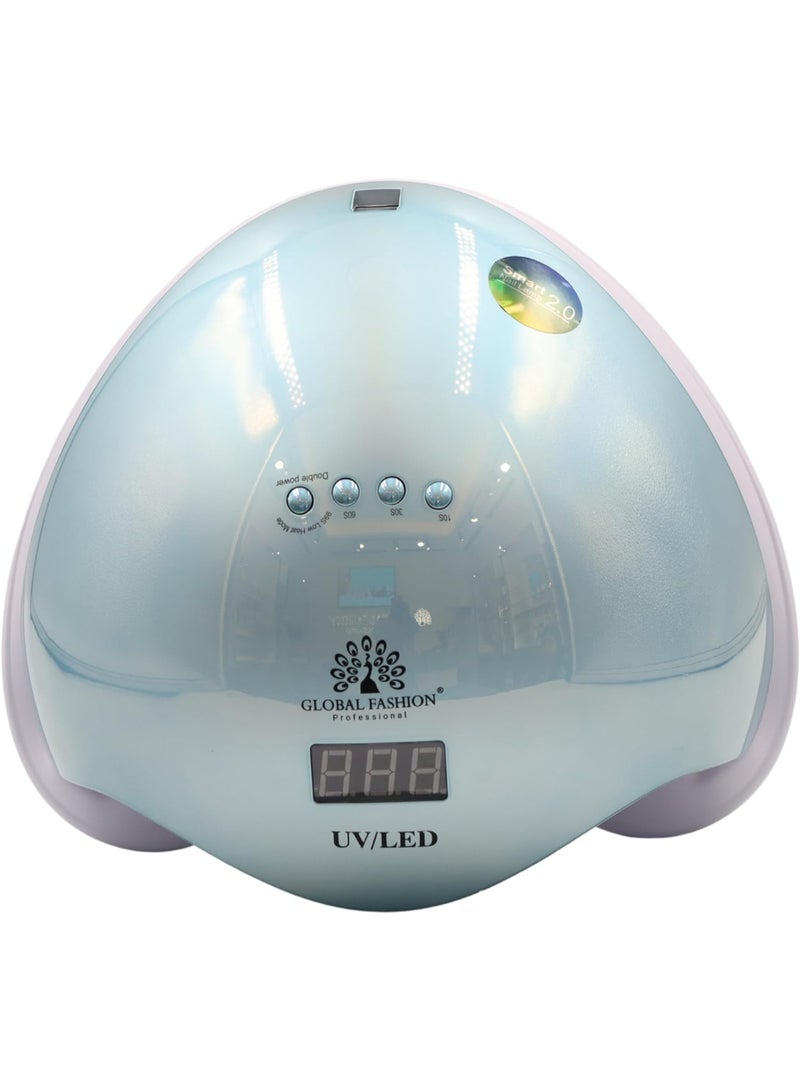 Uv Led Lamp 2 In 1 Model L-1100 72W - Professional Nail Dryer For Gel Polish, Acrylic, And Polygel - Fast Curing, Durable, And Easy To Use  (Blue)