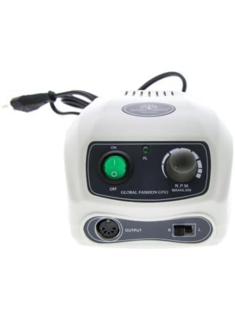 High-Powered 80W Electric Nail Drill Machine Portable (GF-119) - 45,000 RPM