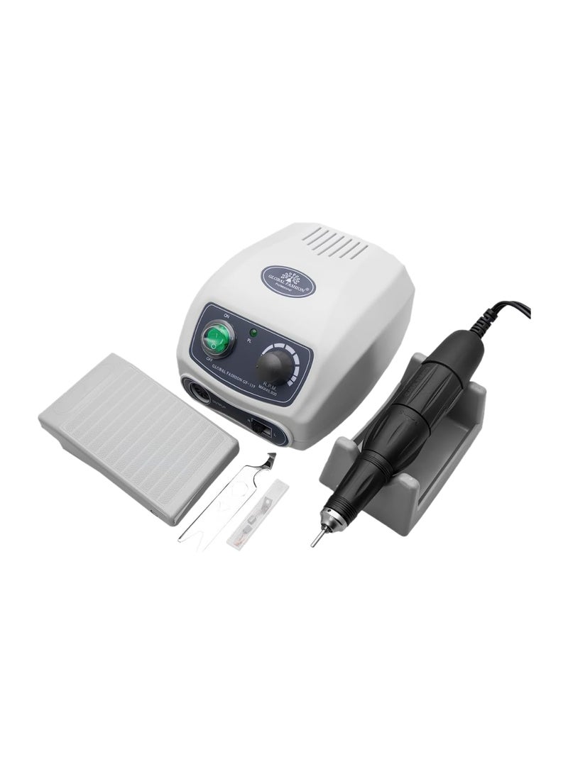 High-Powered 80W Electric Nail Drill Machine Portable (GF-119) - 45,000 RPM