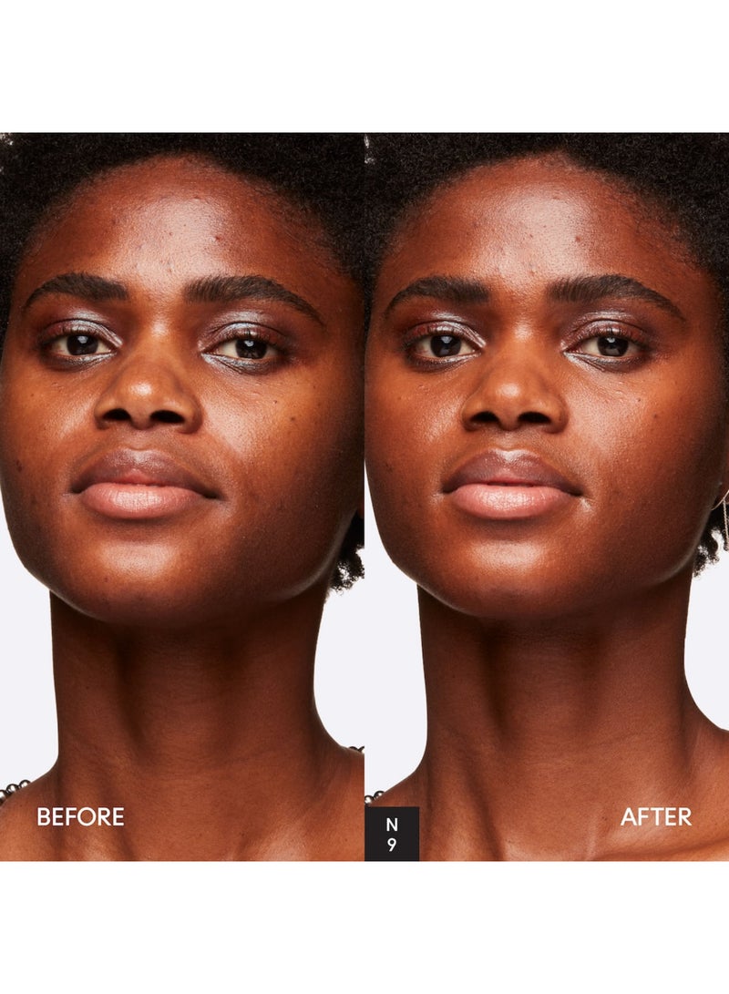 Studio Radiance Face and Body Radiant Sheer Foundation Deep neutral beige with neutral undertones for deep dark skin N9